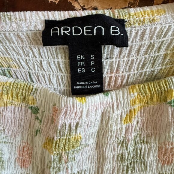 Arden B. Tropical Print Lightweight Wide Leg Jumpsuit Size S - Picture 9 of 11